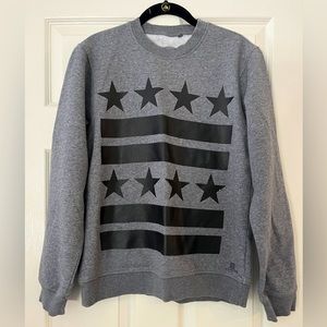 Unisex  Locked & Loaded ✨ Stars & stripes Gray sweatshirt  Mint condition Small